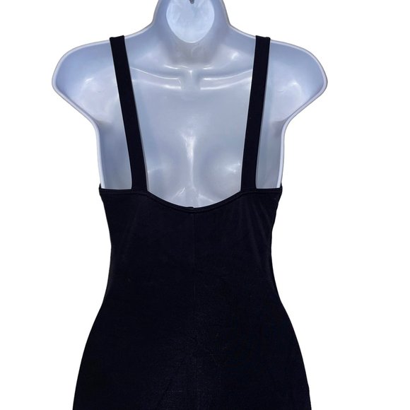 Lands End Womens One Piece Swimsuit 8 Swimwear Black Wire Free Bra Padding Beach - Picture 7 of 10